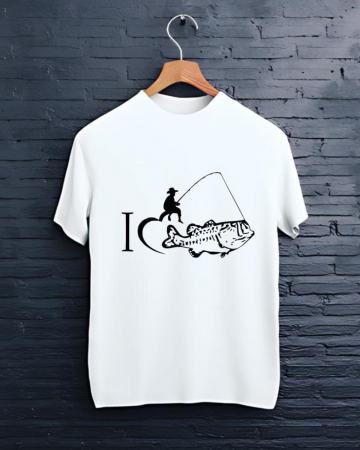 Tricouri personalizate bărbaţi - TRICOU PERSONALIZAT PENTRU PESCARI  - Love fishing.