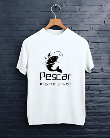 Tricouri personalizate bărbaţi - TRICOU PERSONALIZAT PENTRU PESCARI - Pescar in carne si oase