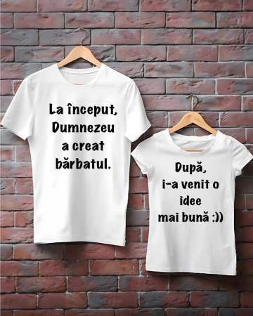 Valentine's Day - TRICOURI DE CUPLU - La început Dumnezeu a creat bărbatul. După i-a venit o idee mai bună.