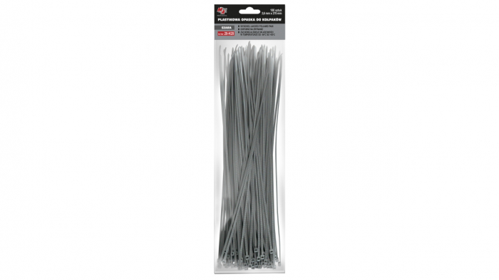 Coliere de fixare din plastic - negre, set 100 buc. [7]