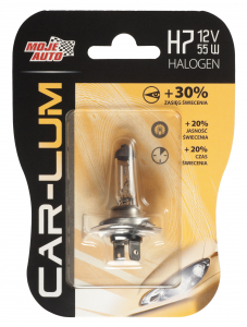 Becuri si sigurante auto - Bec halogen Car-Lum +30, H7 12V 55W PX26D, blister
