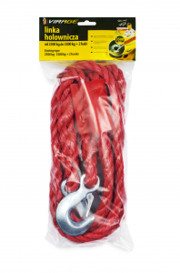 Accesorii auto - Coarda de remorcare auto de 3500 kg + 2 carlige