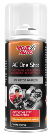 Odorizanti - AC One shot - Spray curățarea și împrospătarea aerului condiționat și a gurilor de ventilație, 150 ml black