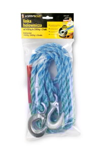 Accesorii auto - Coarda de remorcare auto de 2500 kg + 2 carlige