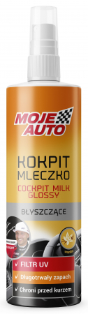 Curatare interior - Cokpit milk glossy - Lapte pentru intretinere bord lucios vanilie, pulverizator 300 ml