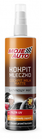 Cosmetice intretinere auto - Cokpit milk matte - Lapte pentru intretinere bord mat vanilie, pulverizator 300 ml