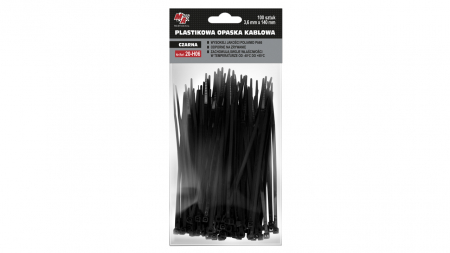 Coliere de fixare din plastic - negre, set 100 buc. [1]