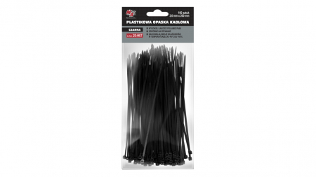 Coliere de fixare din plastic - negre, set 100 buc. [2]