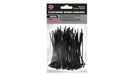 Elemente de fixare - Coliere de fixare din plastic - negre, set 100 buc.