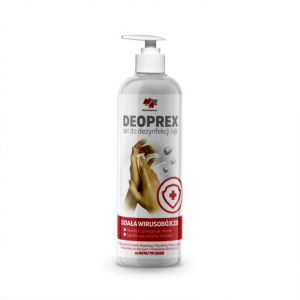 Curatare maini - DEOPREX - Gel pentru dezinfectarea mâinilor - tub 400 ml cu pompita