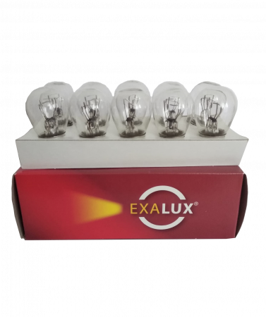 Becuri si sigurante auto - Bec Exalux P21/5W 12V 21/5W BAY15D - set 10 buc