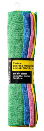 Alte accesorii - Set of 4 pieces microfiber cloths 30x35 cm - Set 4 bucati lavete microfibra 30x35 cm