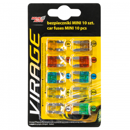 Sigurante auto - Set sigurante auto plate mini, 10 buc.