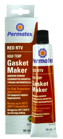 Etansanti elastici - Silicon etansant RTV de inalta temperatura, rosu - tub 80 ml