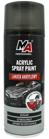 Intretinere si reparatii auto - Spray vopsea acrilica negru lucios, 400 ml