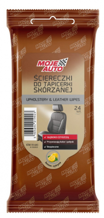 Curatare interior - Upholstery leather wipes - Servetele pentru tapițerie din piele, lamaie