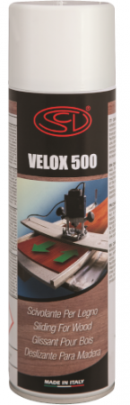 Lubrifianti - VELOX 500 – Spray cu ceara sintetica pentru alunecarea lemnului pe mesele de lucru 500 ml