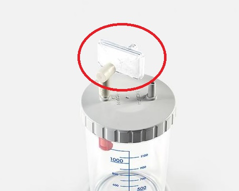 Filtru antibacterian - aspirator secretii VacuAide QSU 1200 ml [3]
