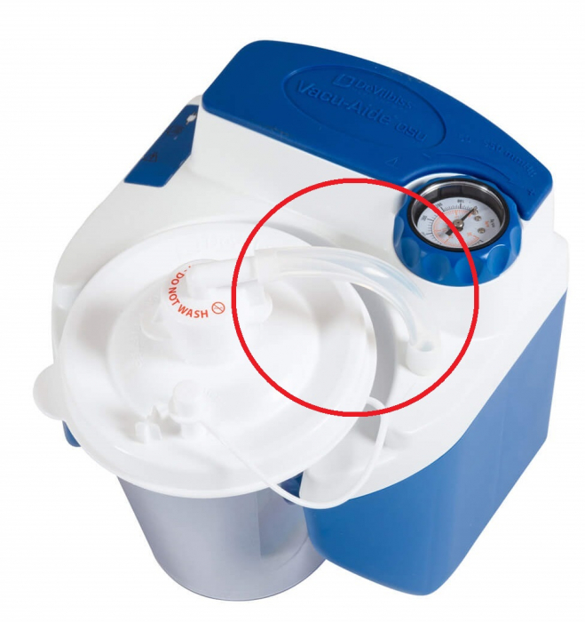 Furtun siliconic 11cm, Ø13mm - aspirator secretii VacuAide QSU [2]