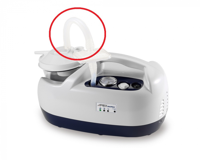 Furtun siliconic 25cm, Ø13mm - aspirator secretii VAC Pro/Maxi/Plus [2]