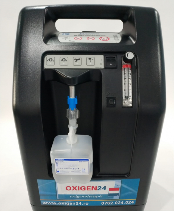 Barbotor - Bol umidificator cu apa sterila, 3-6 LPM, AMSure, 350ml [2]