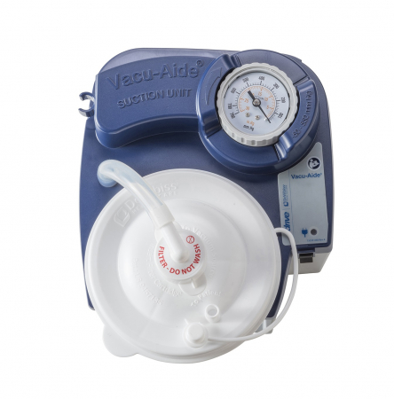 Aspiratoare secretii - Aspirator Secretii VacuAide 7325, 50-550 mmHg, 27 LPM, cu baterie