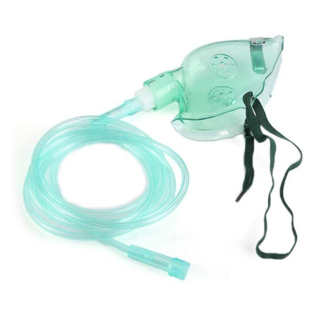 Masti oxigen - Mască de Oxigen pentru Adulți, Concentrație Medie, Furtun 2.1 m – ZARYS