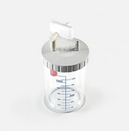 Pachet: Vas colector autoclavabil 1200 ml +Conector la 90° +Filtru bacterian - Vacuide QSU [0]