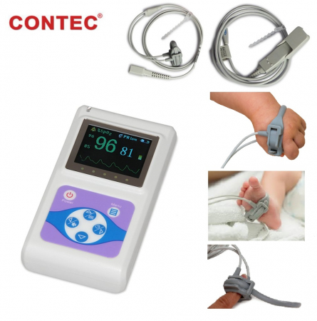 Pulsoximetru profesional Contec CMS60D, senzor reglabil pt. adult, copil sau nou nascut [2]