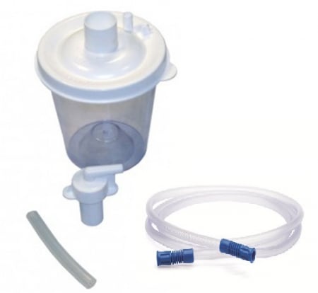 Alte dispozitive - Pachet: Vas colector 800ml +Cartus filtrant +Tub 180cm +Tub 11cm - aspirator secretii Vacuide QSU