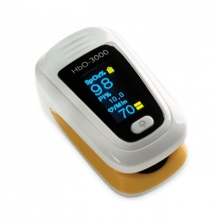 Monitorizare si Diagnosticare - Pulsoximetru HbO-3000 (OLED display, SpO2, PR, PI & Plethysmogram, Pulse Bar)