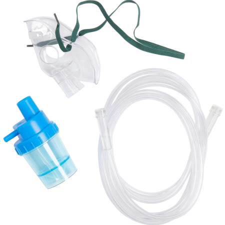 Nebulizatoare - Set nebulizare cu mască adult și tub de conectare A-CGR-1001 | Aerosoli | Oxigen24