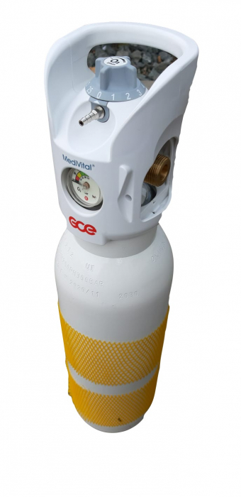 Butelie/tub oxigen medical otel 5 litri cu reductor Integrat [3]