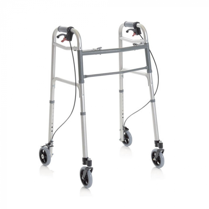 Cadru de mers pliabil cu 4 roti si frana - RP742 [2]