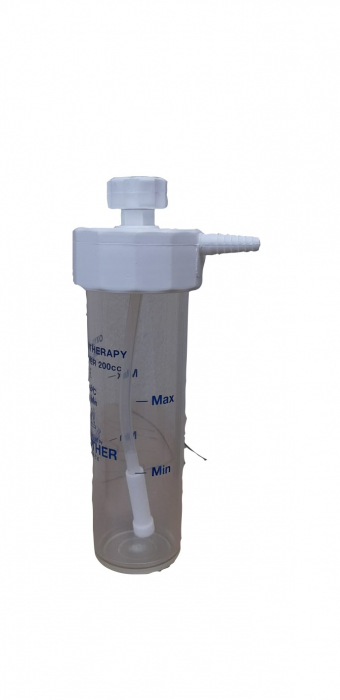 Set/kit complet oxigenoterapie 3 litri aluminiu (butelie 3L aluminiu + reductor + vas umidificator + masca) [4]