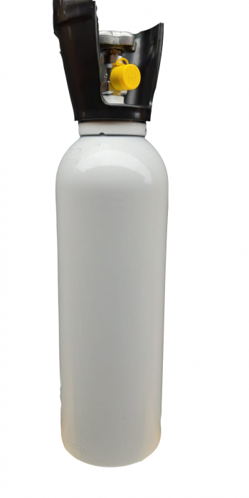 Set/kit complet oxigenoterapie 5 litri aluminiu (butelie 5L + reductor + vas umidificator + masca) [2]
