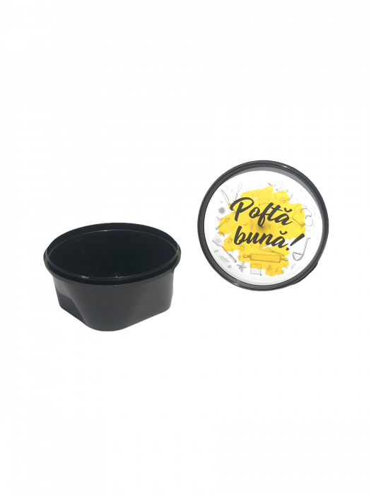 Bol supa negru cu capac "pofta buna" www.packtogo.ro [2]