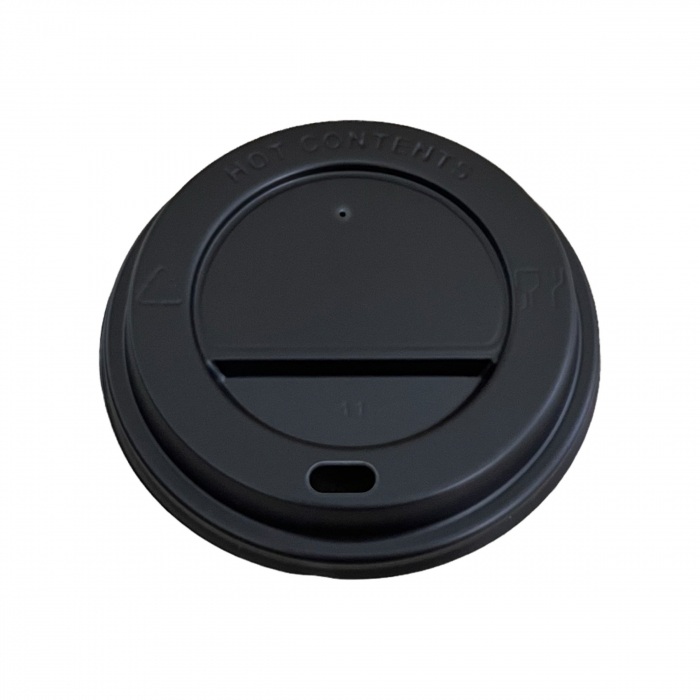 Capac plastic negru 7oz(200 ml), 100 buc/set [1]