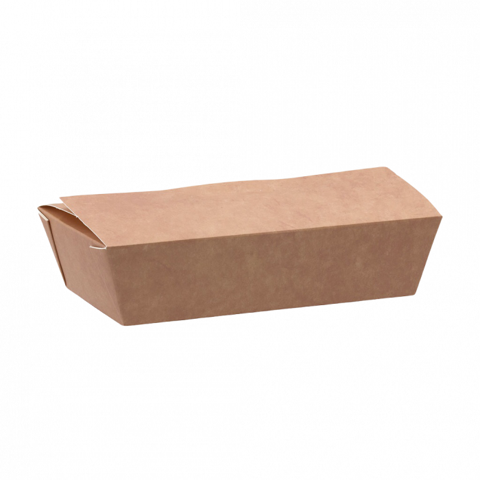 Cutie carton meniu mare, kraft natur, alb  interior, 100 Buc/Set [1]