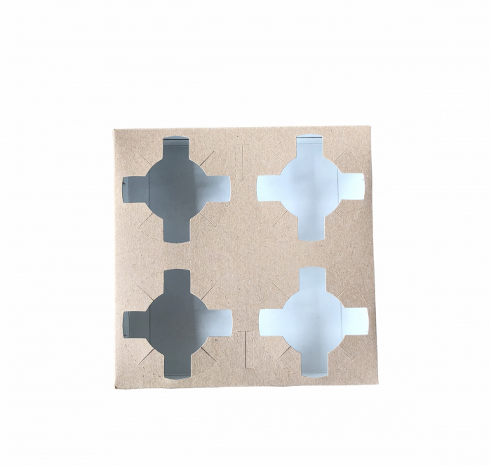 Suport pahare cafea, 4 compartimente , 100buc/set [2]