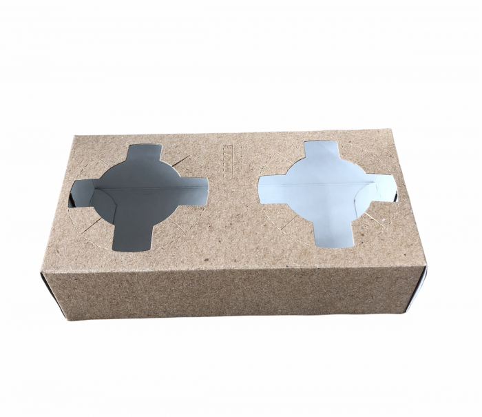 Suport pahare carton, 2 compartimente, 100 buc/set [2]