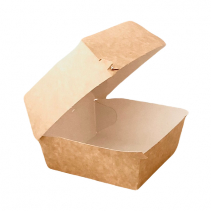 Cutii burger Kraft / Alb 100 buc/set [1]