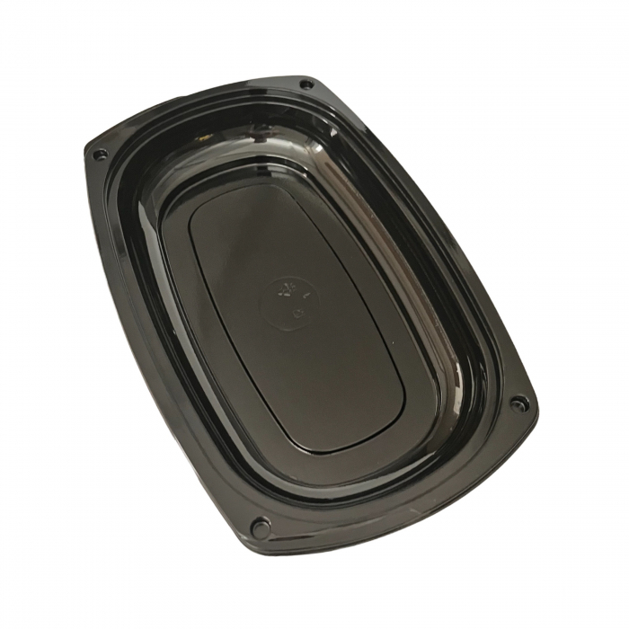 Platouri negre cu capac transparent 29 cm [3]