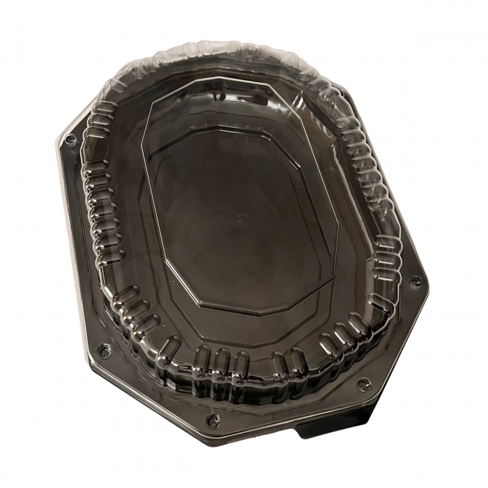 Platou negru cu capac transparent [1]
