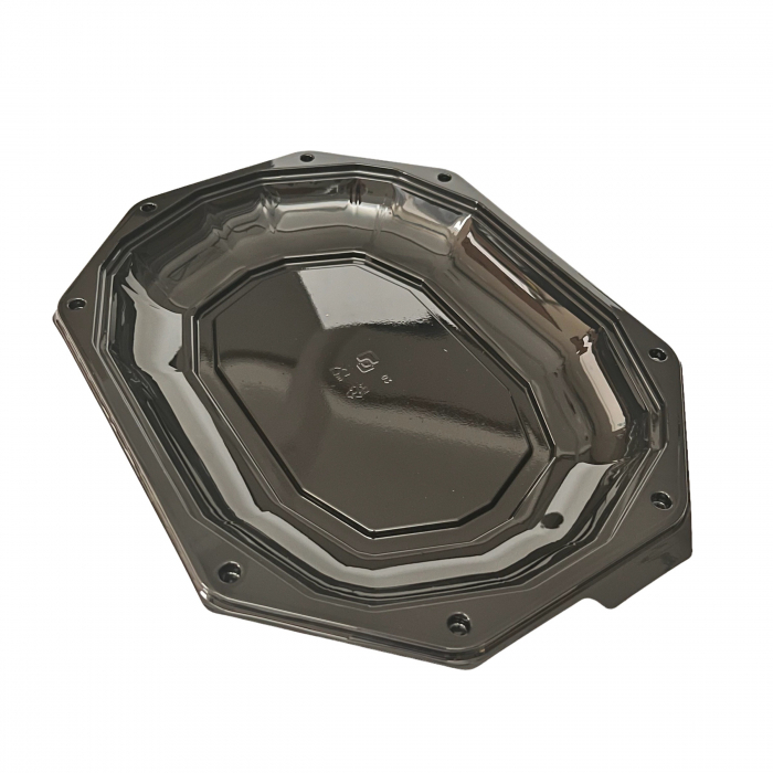 Platou negru cu capac transparent [3]