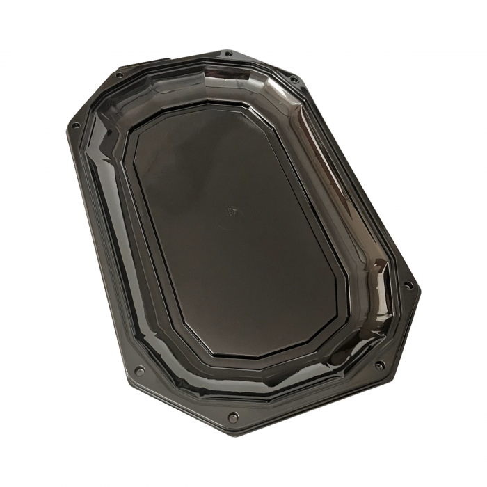 Platouri negre cu capac transparent 43 cm [3]