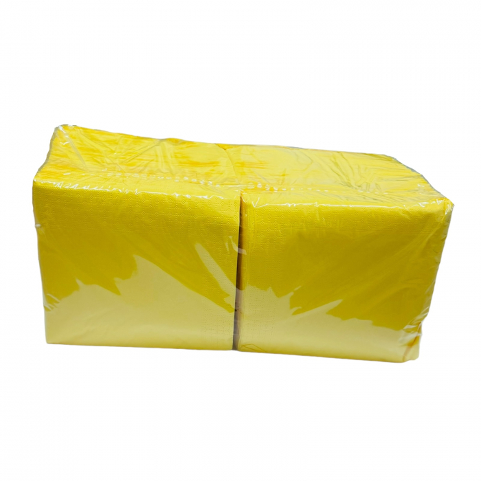 Servetele de masa Galben limone, 33x33 cm, 2 straturi 250 buc [1]