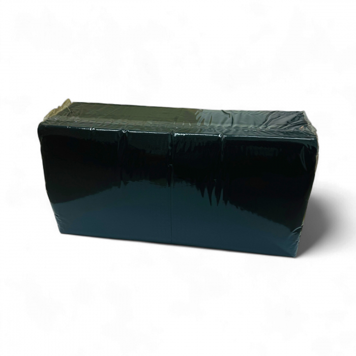 Servetele de masa negre, 33x33 cm, 2 straturi 200 buc [1]