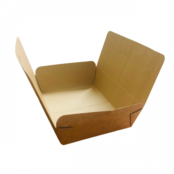 Cutie carton meniu mare, kraft natur interior exterior, 100 Buc/Set [1]