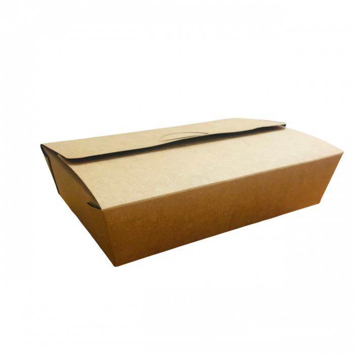 Cutie carton meniu mare, kraft natur interior exterior, 100 Buc/Set [2]